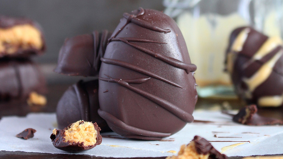 Peanut butter filled Easter eggs