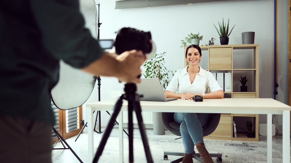 How often should businesses update their corporate photos?